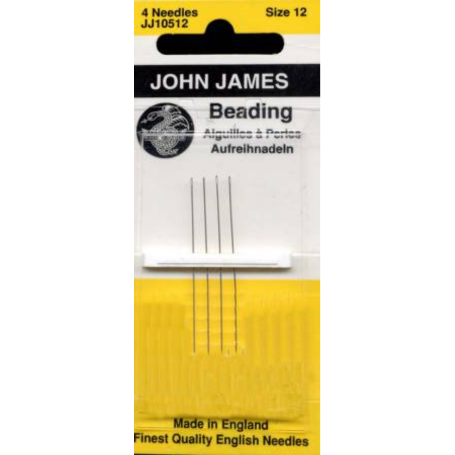 John James Size 12 Beading Needles 4 ct